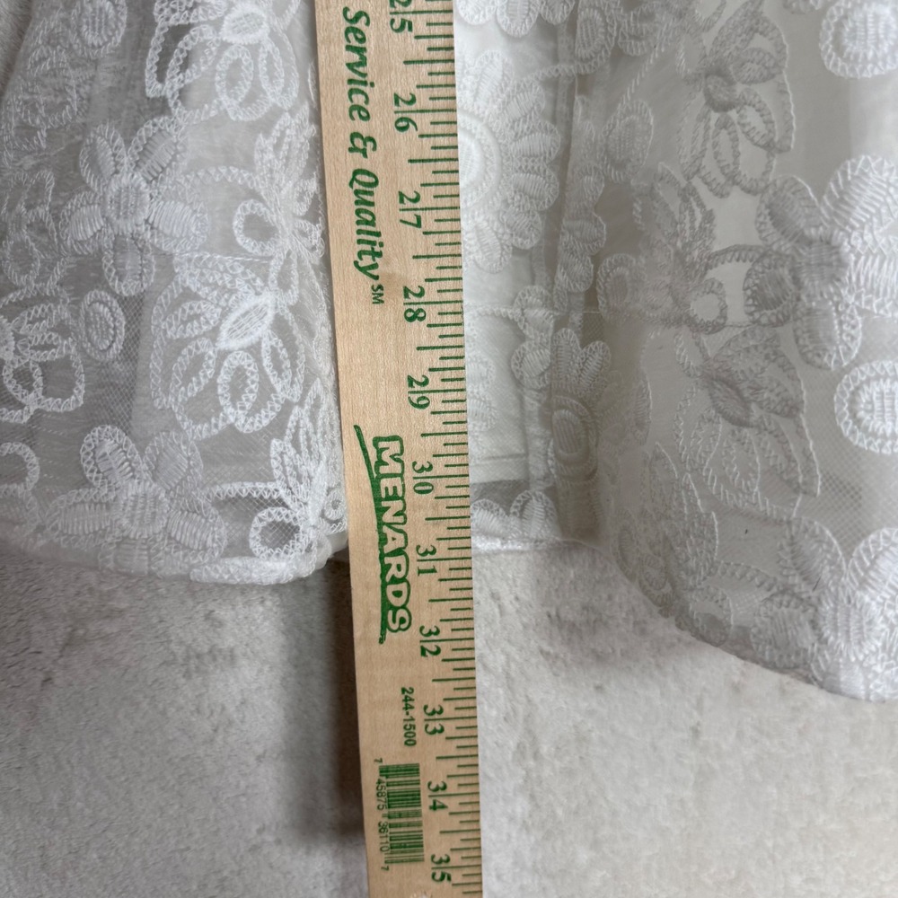 Hello Molly NWT White Lace Corset Mini Dress Coquette Bridal Fairycore Flowy US8 - Picture 4 of 9